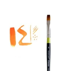Budget 🔔 12 Pack: Vienna Golden Taklon Short Handle Flat Shader Brush by Artist's Loft™ by Artists Loft 💯 -Artists Loft Sales 10013294 3