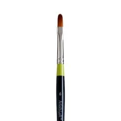 Budget ⌛ Golden Taklon Short Handle Filbert Brush by Artist's Loft™ Vienna by Artists Loft ❤️ -Artists Loft Sales 10013309 2 1