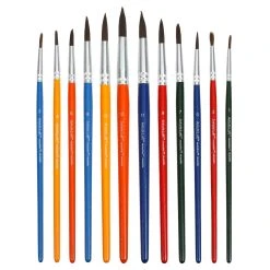 Cheapest ✔️ Necessities™ Synthetic Watercolor Round 12 Piece Brush Set by Artist's Loft® by Artists Loft ⌛