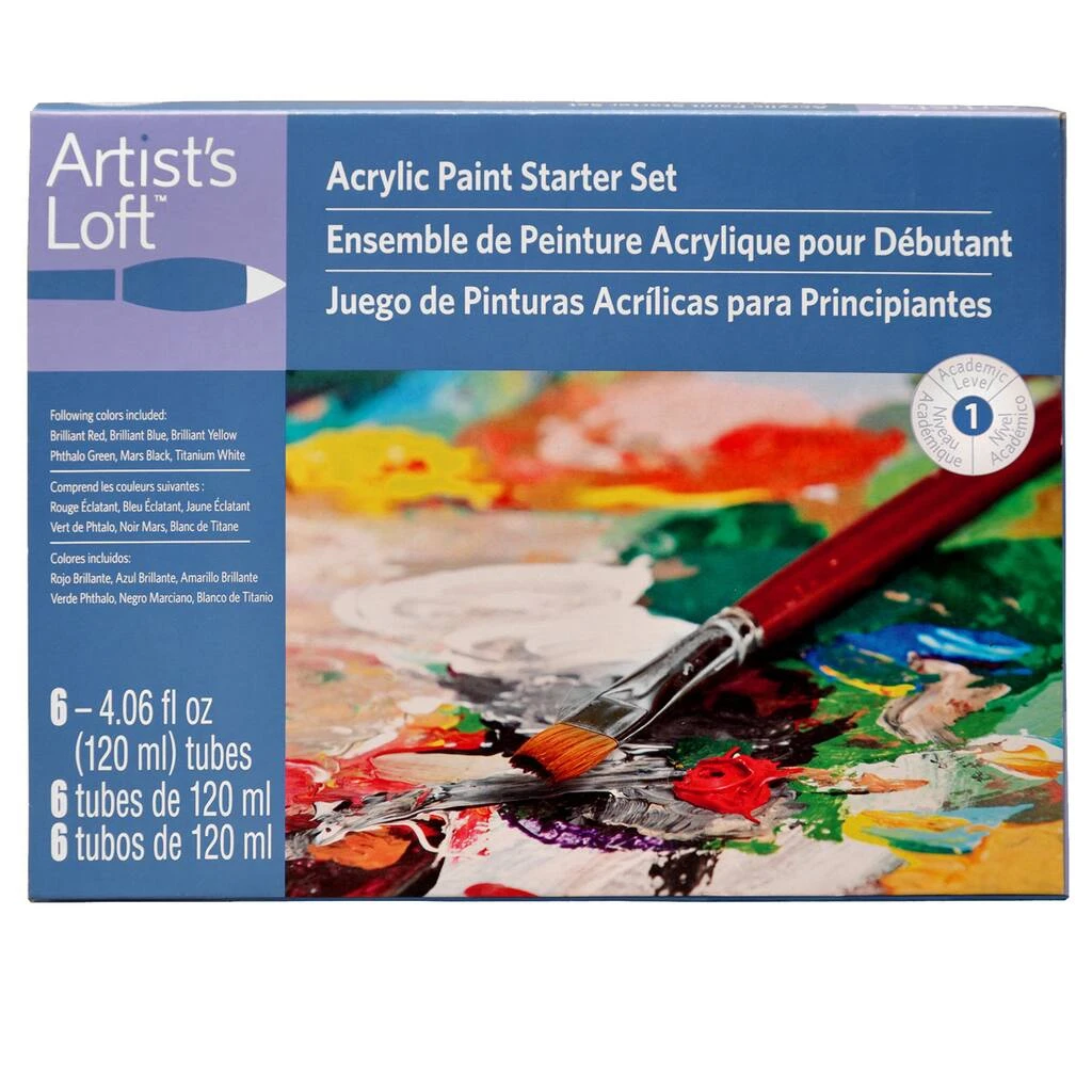 Wholesale ⭐ 8 Packs: 6 ct. (48 total) Acrylic Paint Starter Set by Artist's Loft™ by Artists Loft ⌛ 8 Wholesale ⭐ 8 Packs: 6 ct. (48 total) Acrylic Paint Starter Set by Artist's Loft™ by Artists Loft ⌛ - Image 6