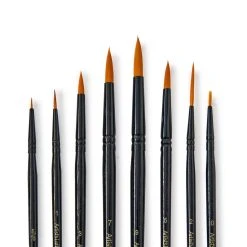 Best Pirce ❤️ 8 Piece Golden Synthetic Acrylic Brushes By Artist's Loft® Necessities™ by Artists Loft 👏 -Artists Loft Sales 10171139 21