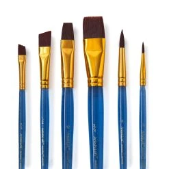 Best Sale 😉 Necessities™ Brown Synthetic Acrylic Brush Set by Artist's Loft™ by Artists Loft 👏