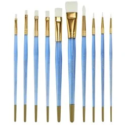 Top 10 🔥 12 Packs: 10 ct. (120 total) Necessities™ White Synthetic Acrylic Variety Brush Set by Artist's Loft™ by Artists Loft ✨ -Artists Loft Sales 10171156 4 1