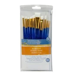 Coupon 👏 White Synthetic Acrylic 10 Piece Brush Combo By Artist's Loft® Necessities™ by Artists Loft ⭐ -Artists Loft Sales 10171157 1