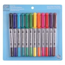 Best deal 😀 Dual Tip Permanent Markers, 12ct. by Artist's Loft™ by Artists Loft 🛒 -Artists Loft Sales 10200723 3