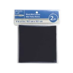 Best deal 👏 12 Packs: 2 ct. (24 total) 4" x 4" Black Mini Canvas by Artist's Loft™ Necessities™ by Artists Loft 🥰 -Artists Loft Sales 10219226 1 1