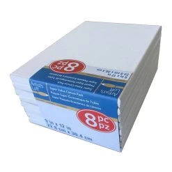 Best Sale ⌛ 8 Pack 9" x 12" Super Value Canvas by Artist's Loft® Necessities™ by Artists Loft 🎁 -Artists Loft Sales 10229858 3