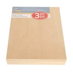 Best Sale 🔥 6 Packs: 3 ct. (18 total) 11" x 14" Cradled Wood Painting Panels by Artist's Loft™ by Artists Loft 🎁 -Artists Loft Sales 10474545 5 1