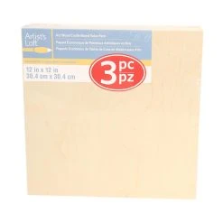 Cheap 🔔 6 Packs: 3 ct. (18 total) 12" x 12" Cradled Wood Painting Panels by Artist's Loft™ by Artists Loft 😍 -Artists Loft Sales 10474547 5