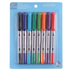 Best deal 😍 Dual Tip Permanent Markers, 8ct. by Artist's Loft™ by Artists Loft 🎉 -Artists Loft Sales 10483185 1