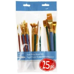 Best Pirce 🧨 Super Value 25 Piece Brush Set by Artist's Loft™ Necessities™ by Artists Loft 💯 -Artists Loft Sales 10503498 8