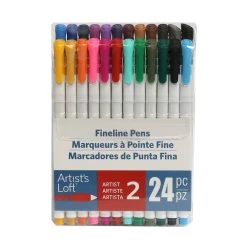 Promo 🔥 6 Packs: 24 ct. (144 total) Fineline Pen Pack by Artist's Loft™ by Artists Loft ⌛ -Artists Loft Sales 10515761 1