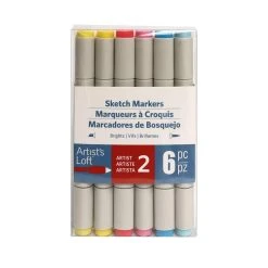Promo ✨ Bright Primaries Sketch Markers by Artist's Loft™ by Artists Loft 🎁 -Artists Loft Sales 10516316