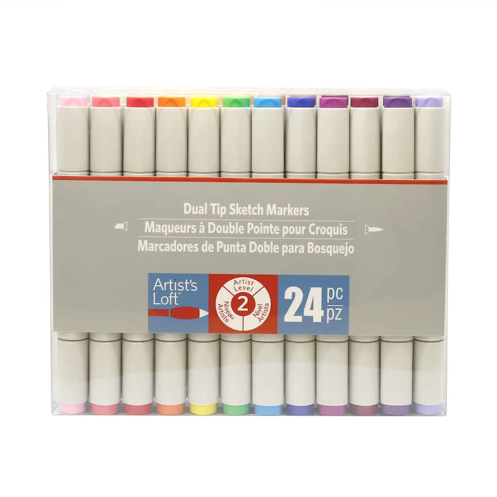 Wholesale π₯° 6 Packs: 24 ct. (144 total) Sketch Markers by Artist's Loft™ by Artists Loft π 7 Wholesale π₯° 6 Packs: 24 ct. (144 total) Sketch Markers by Artist's Loft™ by Artists Loft π - Image 5