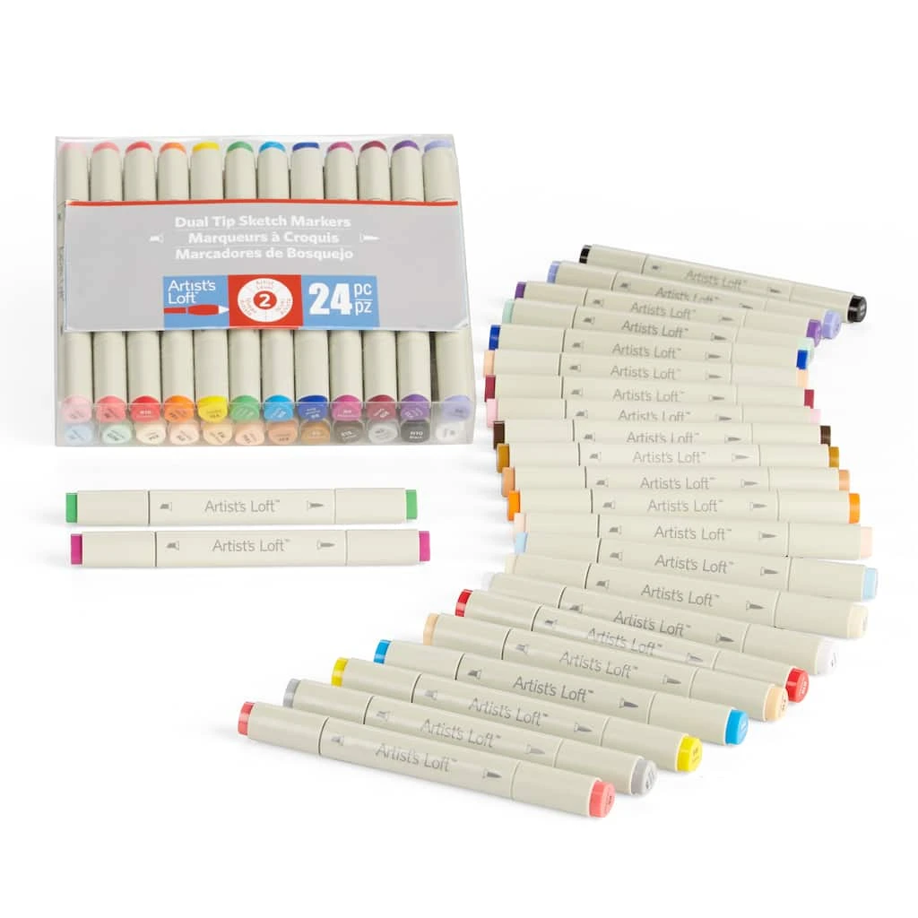 Wholesale π₯° 6 Packs: 24 ct. (144 total) Sketch Markers by Artist's Loft™ by Artists Loft π 5 Wholesale π₯° 6 Packs: 24 ct. (144 total) Sketch Markers by Artist's Loft™ by Artists Loft π - Image 3