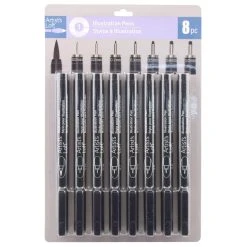 Promo ⭐ Multi Tip Black Illustration Pen Set By Artist's Loft™ by Artists Loft 🌟 -Artists Loft Sales 10539870