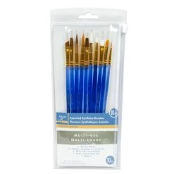 Wholesale 🛒 12 Packs: 10 ct. (120 total) Necessities™ Assorted Synthetic Multi-Use Brush Set by Artist's Loft™ by Artists Loft 🌟 -Artists Loft Sales 10552924 1