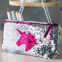 Cheapest 💯 Silver & Red Unicorn Pouch by Artist's Loft™ by Artists Loft ✨ -Artists Loft Sales 10564426 23