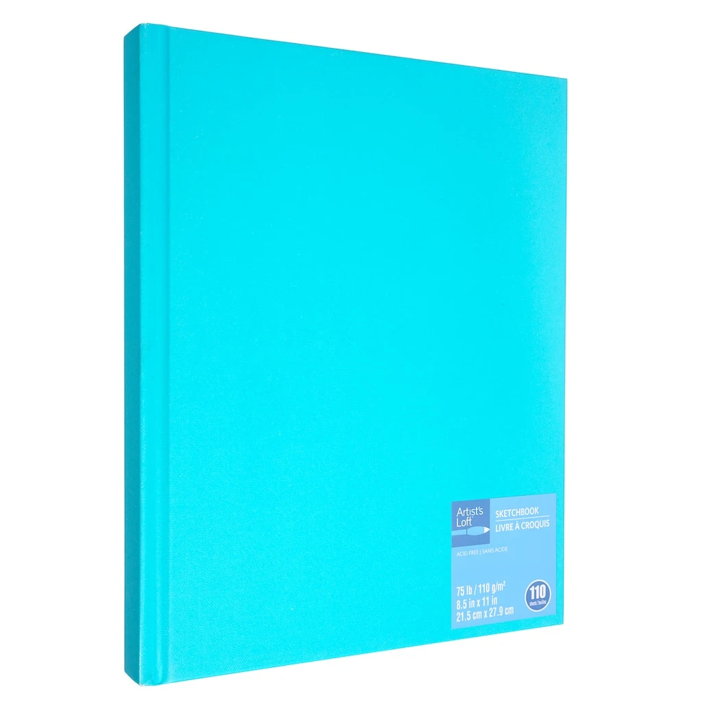 Budget π 12 Pack: Light Blue Sketchbook by Artist's Loft™, 8.5" x 11" by Artists Loft β 3 Budget π 12 Pack: Light Blue Sketchbook by Artist's Loft™, 8.5" x 11" by Artists Loft β