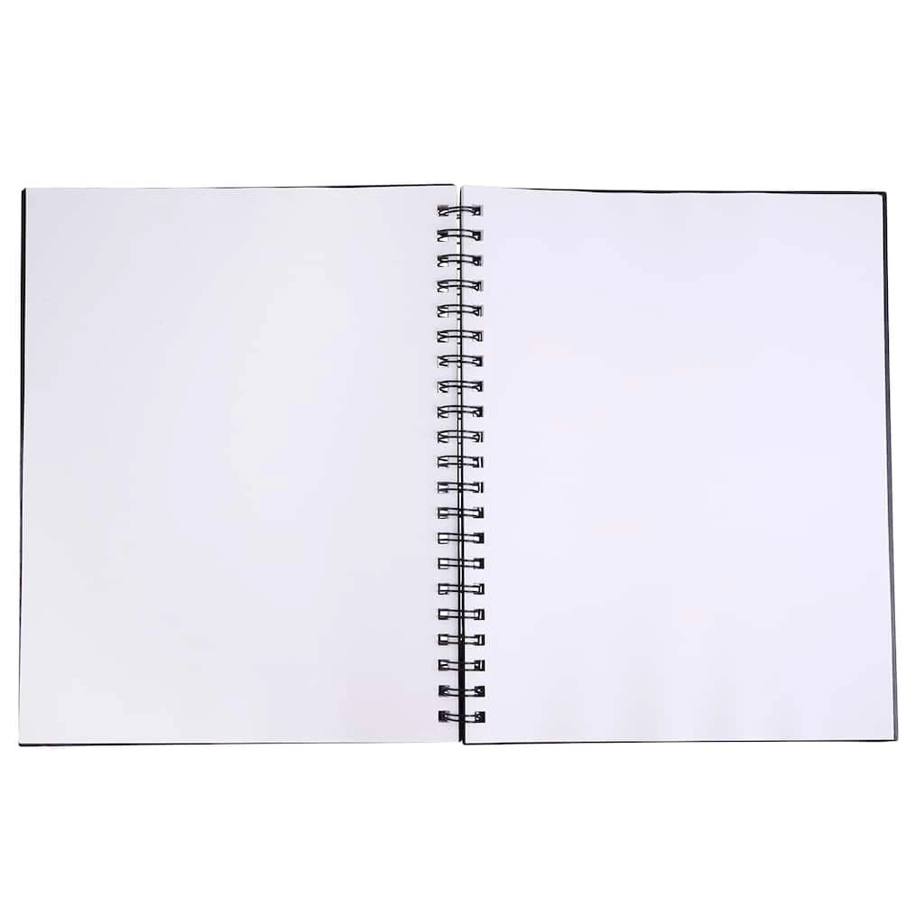 Coupon ⌛ 12 Pack: Black Wirebound Sketchbook by Artist's Loft™, 8.5" x 11" by Artists Loft ⭐ 5 Coupon ⌛ 12 Pack: Black Wirebound Sketchbook by Artist's Loft™, 8.5" x 11" by Artists Loft ⭐ - Image 3