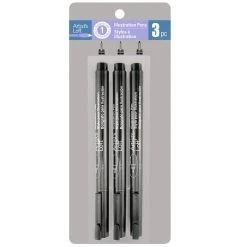 Cheapest 😍 6 Packs: 3 ct. (18 total) Black Illustration Pens by Artists Loft™ ✔️ -Artists Loft Sales 10597039 1 1