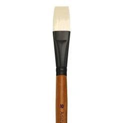 New ✨ Level 1 Oil Short Handle Flat Brush by Artist's Loft™ by Artists Loft ✔️