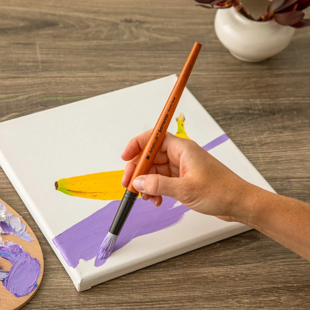 Brand new ❤️ Level 1 Oil Short Handle Round Brush by Artist's Loft™ by Artists Loft 🎉 4 Brand new ❤️ Level 1 Oil Short Handle Round Brush by Artist's Loft™ by Artists Loft 🎉 - Image 2