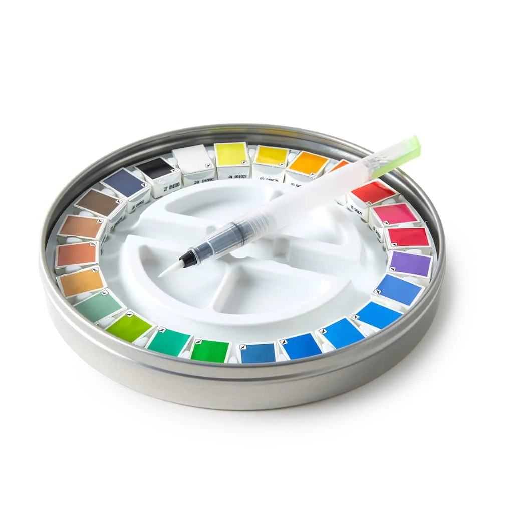 Brand new β Watercolor Half-Pan Set with Water Brush by Artist's Loft™ by Artists Loft π 4 Brand new β Watercolor Half-Pan Set with Water Brush by Artist's Loft™ by Artists Loft π - Image 2