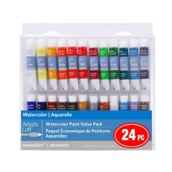 Discount 🧨 24 Color Watercolor Paint Value Pack by Artist's Loft™ Necessities™ by Artists Loft ⭐