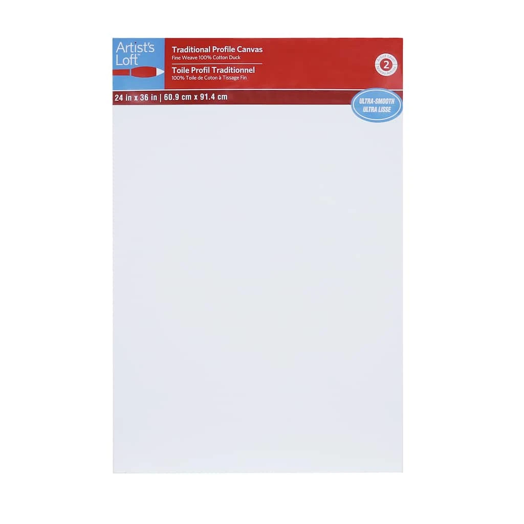 Cheap ✔️ 6 Pack: Level 2 24" x 36" Ultra-Smooth Traditional Profile Canvas by Artist's Loft™ by Artists Loft ✨ 3 Cheap ✔️ 6 Pack: Level 2 24" x 36" Ultra-Smooth Traditional Profile Canvas by Artist's Loft™ by Artists Loft ✨