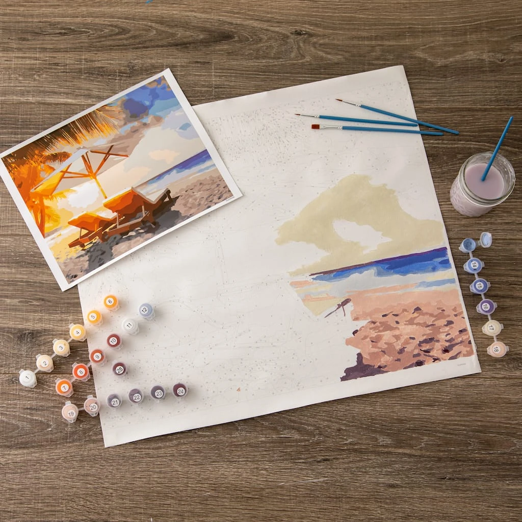 Cheap ๐ Beach with Chairs Paint-by-Number Kit by Artist's Loft™ Necessities™ by Artists Loft ๐ 4 Cheap ๐ Beach with Chairs Paint-by-Number Kit by Artist's Loft™ Necessities™ by Artists Loft ๐ - Image 2