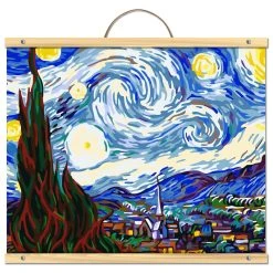 Hot Sale 🤩 12 Pack: Van Gogh Starry Night Paint-by-Number Kit by Artist's Loft™ Necessities™ by Artists Loft 🛒