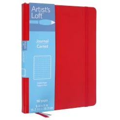 New ✔️ 12 Pack: Red Dot Journal by Artist's Loft™, 6" x 8" by Artists Loft 🔥