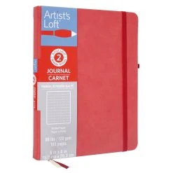 New β€οΈ Red Premium Hardcover Dot Journal, 6" x 8" by Artist's Loft™ by Artists Loft β€οΈ