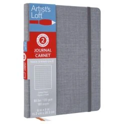 Best deal β 12 Pack: Gray Fabric Hardcover Dot Journal by Artist's Loft™, 6" x 8" by Artists Loft π§¨