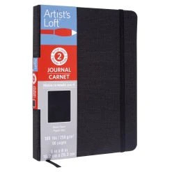 Cheap ⌛ 12 Pack: Black Page Premium Hardcover Journal by Artist's Loft™, 6" x 8" by Artists Loft 👏