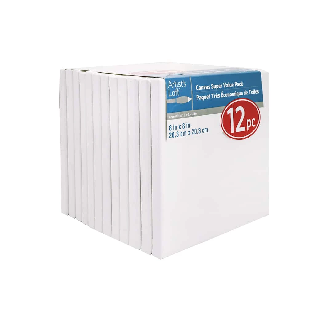 Outlet π 8 Packs: 12 ct. (96 total) 8" x 8" Super Value Canvas by Artist's Loft™ Necessities™ by Artists Loft β¨ 4 Outlet π 8 Packs: 12 ct. (96 total) 8" x 8" Super Value Canvas by Artist's Loft™ Necessities™ by Artists Loft β¨ - Image 2