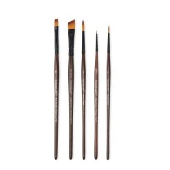 Cheapest 👏 Golden Synthetic Acrylic 5 Piece Brush Set by Artist's Loft™ by Artists Loft ❤️