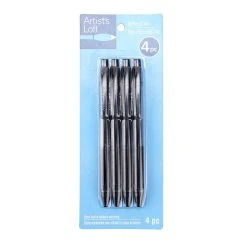 Outlet ⌛ 0.7mm Black Retractable Gel Pens by Artist's Loft™, 4ct. by Artists Loft ✨ -Artists Loft Sales 10670339 1