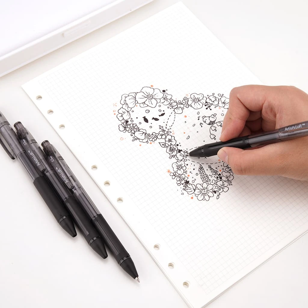 Deals 🤩 12 Packs: 4 ct. (48 total) 0.7mm Black Retractable Gel Pens by Artist's Loft™ by Artists Loft ❤️ 4 Deals 🤩 12 Packs: 4 ct. (48 total) 0.7mm Black Retractable Gel Pens by Artist's Loft™ by Artists Loft ❤️ - Image 2