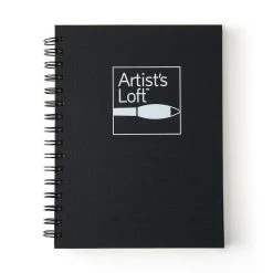 Coupon 😍 6 Pack: Black Hard Cover Sketchbook by Artist's Loft™, 5.5" x 8.5" by Artists Loft ✔️