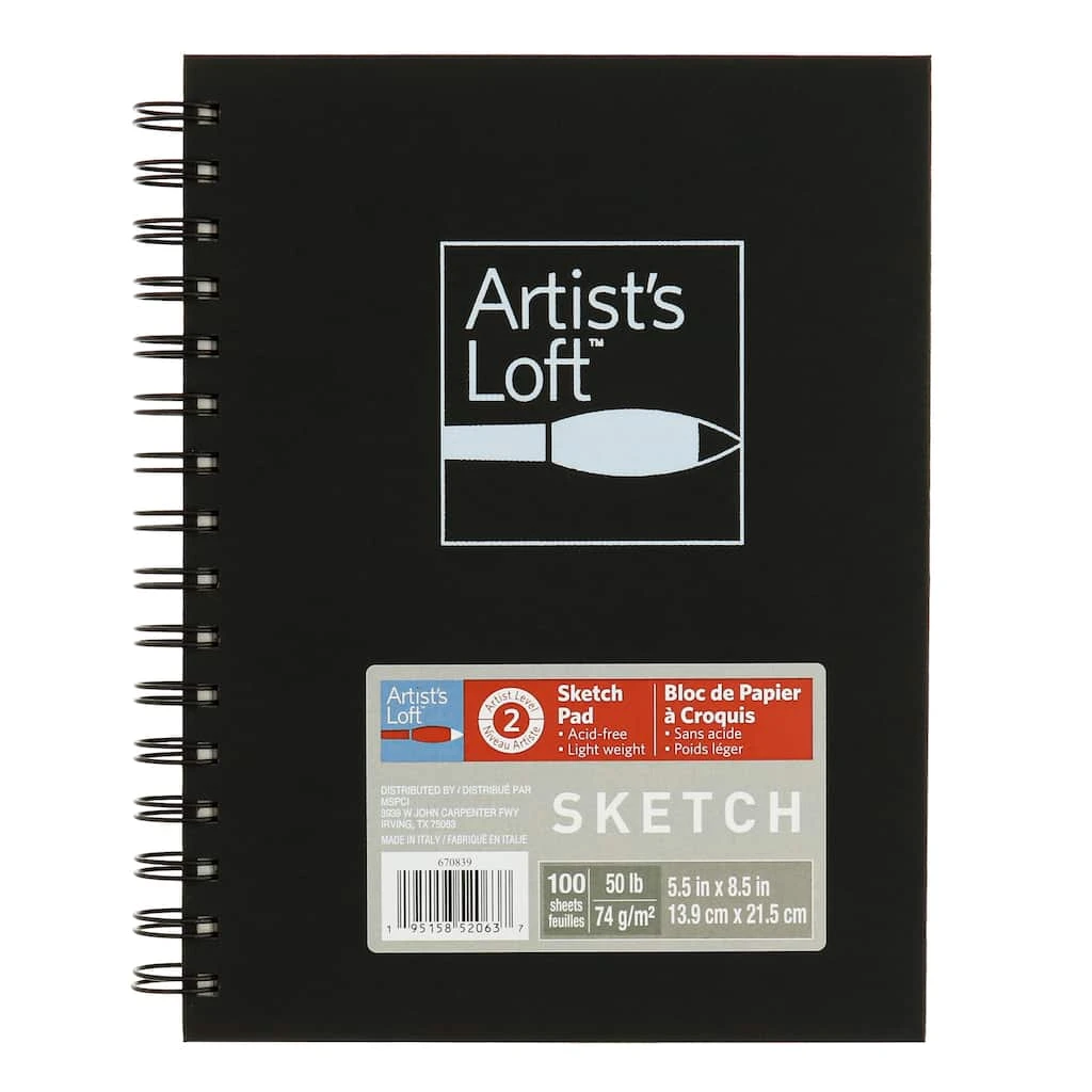 Coupon π 6 Pack: Black Hard Cover Sketchbook by Artist's Loft™, 5.5" x 8.5" by Artists Loft βοΈ 8 Coupon π 6 Pack: Black Hard Cover Sketchbook by Artist's Loft™, 5.5" x 8.5" by Artists Loft βοΈ - Image 6