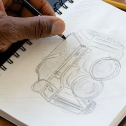 Promo 🎉 Black Hard Cover Sketchbook by Artist's Loft™, 5.5" x 8.5" by Artists Loft 🥰 -Artists Loft Sales 10670839 7