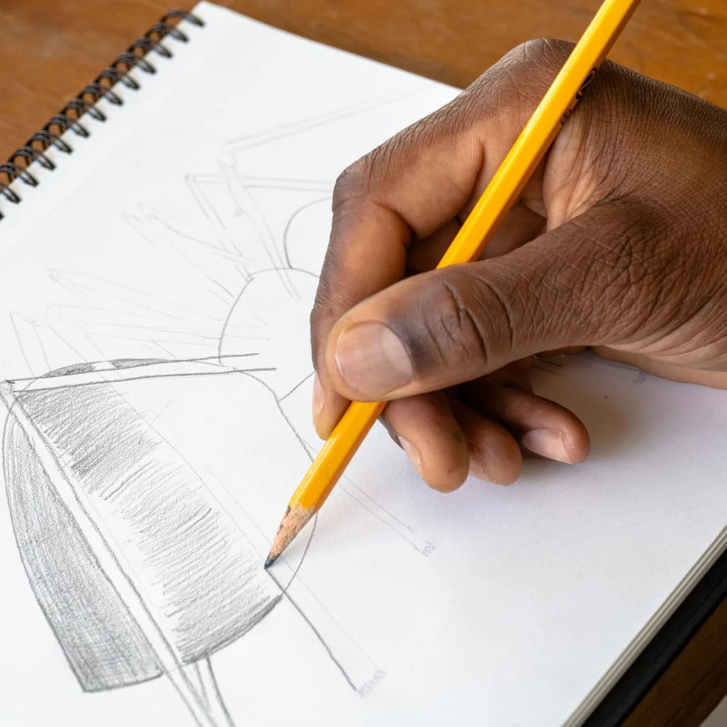 Best Sale 🔔 Black Hard Cover Drawing Pad by Artist's Loft™, 5.5" x 8.5" by Artists Loft ✨ 7 Best Sale 🔔 Black Hard Cover Drawing Pad by Artist's Loft™, 5.5" x 8.5" by Artists Loft ✨ - Image 5