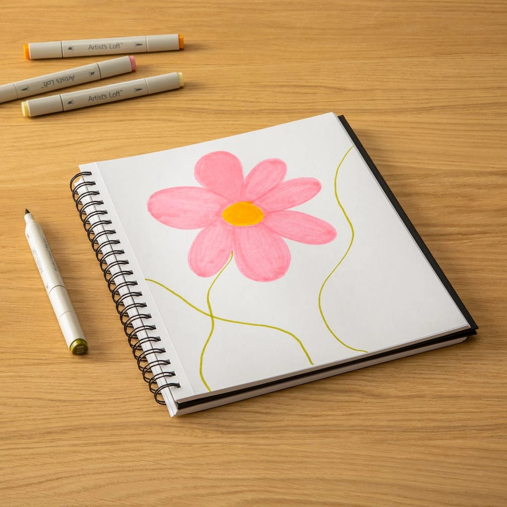 Top 10 π Black Hard Cover Mixed Media Pad by Artist's Loft™, 8.5" x 11" by Artists Loft π 4 Top 10 π Black Hard Cover Mixed Media Pad by Artist's Loft™, 8.5" x 11" by Artists Loft π - Image 2