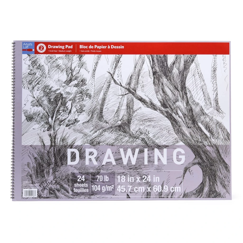Outlet โจ Drawing Paper Pad by Artist's Loft™, 18" x 24" by Artists Loft ๐ 3 Outlet โจ Drawing Paper Pad by Artist's Loft™, 18" x 24" by Artists Loft ๐