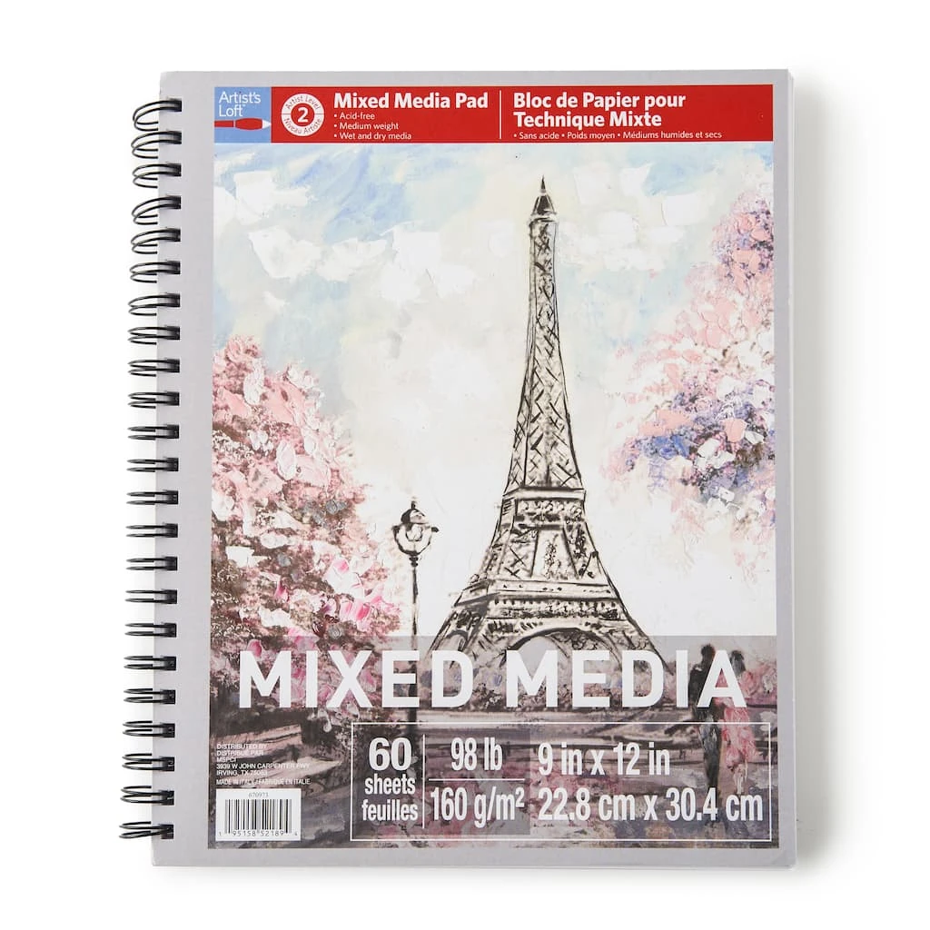 New π 6 Pack: Mixed Media Medium Weight Paper Pad by Artist's Loft™, 9" x 12" by Artists Loft β¨ 3 New π 6 Pack: Mixed Media Medium Weight Paper Pad by Artist's Loft™, 9" x 12" by Artists Loft β¨