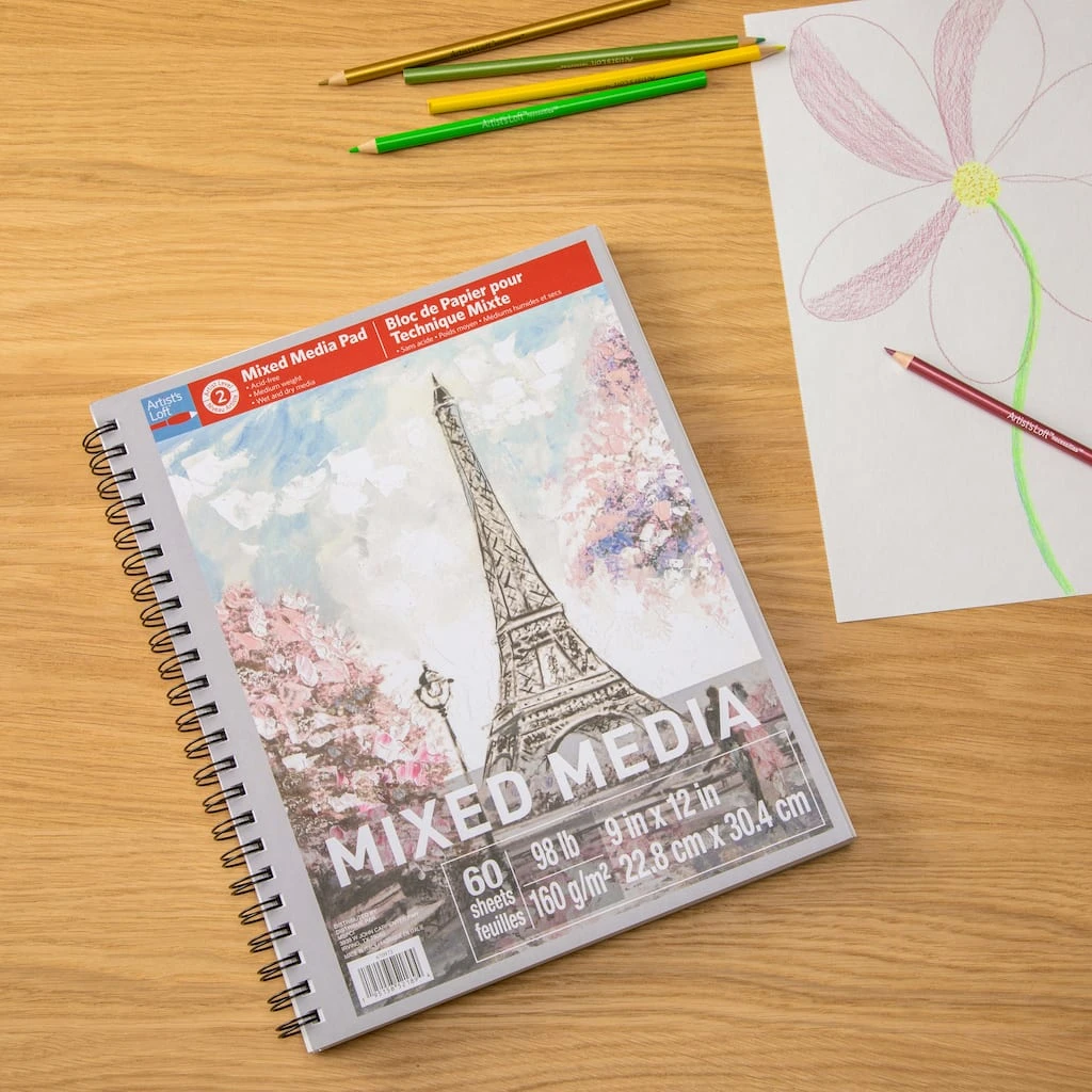 Coupon โ Mixed Media Medium Weight Paper Pad by Artist's Loft™, 9" x 12" by Artists Loft ๐ 4 Coupon โ Mixed Media Medium Weight Paper Pad by Artist's Loft™, 9" x 12" by Artists Loft ๐ - Image 2