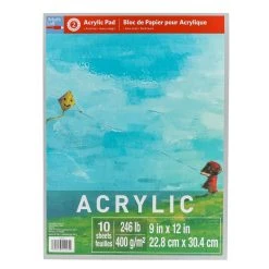 Buy 😉 15 Pack: Acrylic Paper Pad by Artist's Loft™, 9" x 12" by Artists Loft 🌟