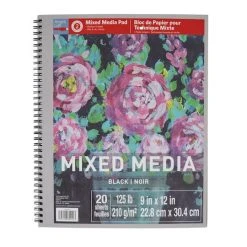 New 💯 Black Mixed Media Pad by Artist's Loft™ by Artists Loft ✨ -Artists Loft Sales 10690196 1 1